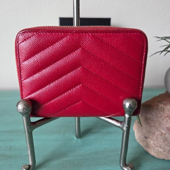 YSL Cassandre Metalassé compact zippy wallet - Picture 5 of 11